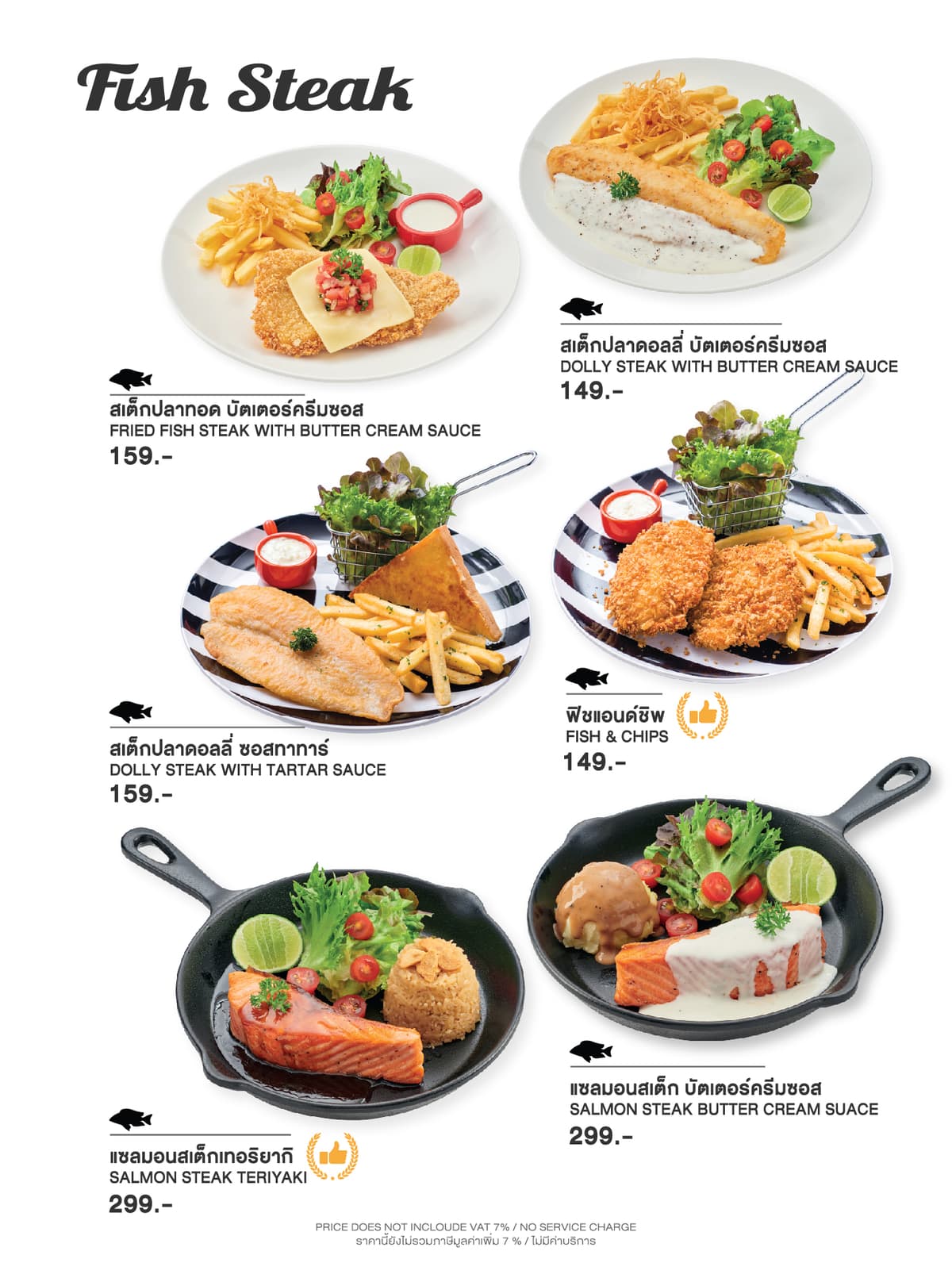 เมนูสเต็กปลา Hungry Nerd