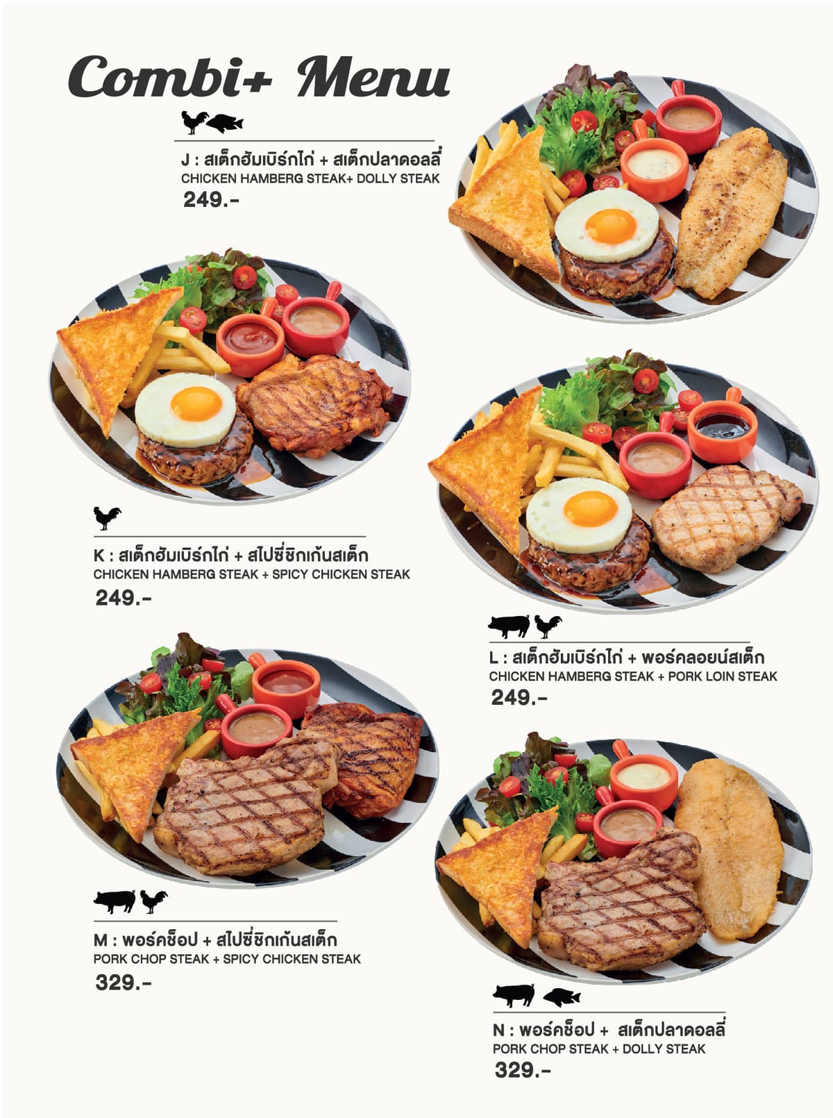 เมนูสเต็ก Combi Hungry Nerd